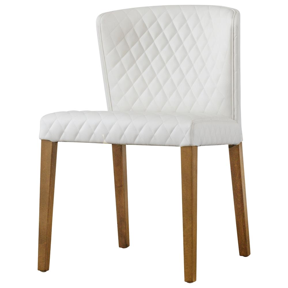 Albie Bonded Leather Chair,Set of 2, Danburry White. Picture 7