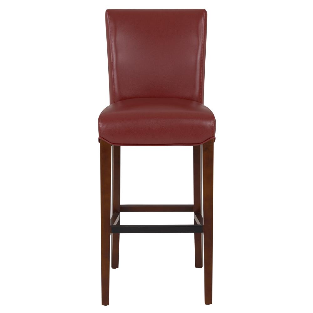 Milton Bonded Leather Counter Stool, Pomegranate. Picture 2