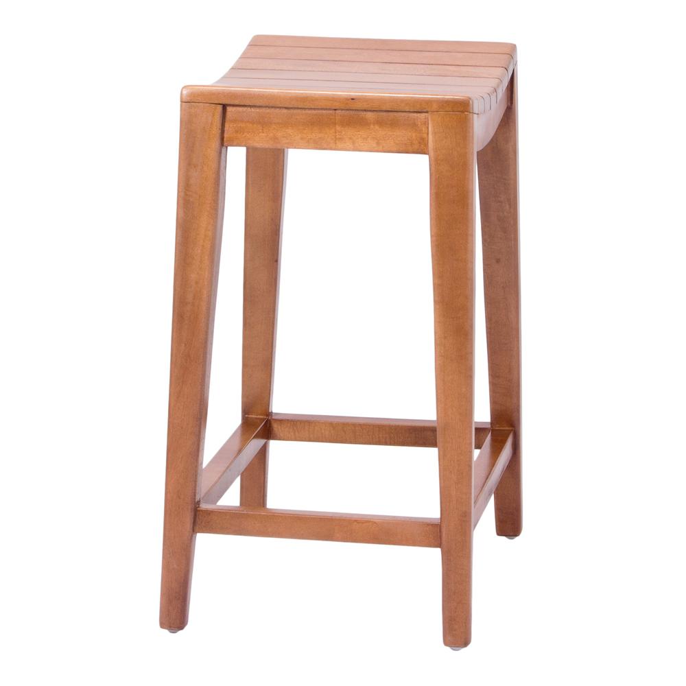 Elmo Wooden Counter Stool. Picture 4