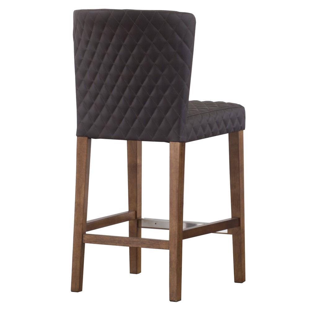 Albie Diamond Stitching PU Leather Counter Stool. Picture 5