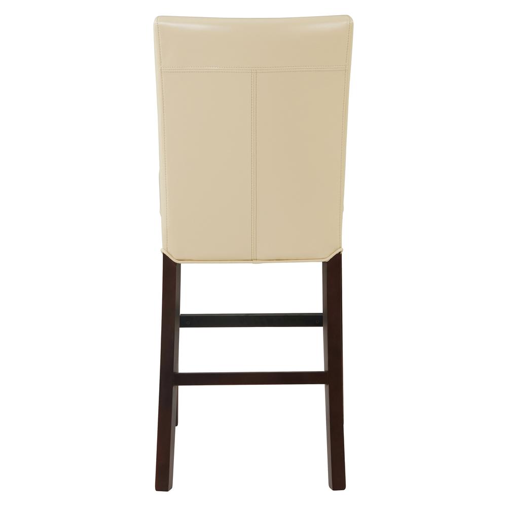 Bonded Leather Counter Stool, Cream. Picture 4