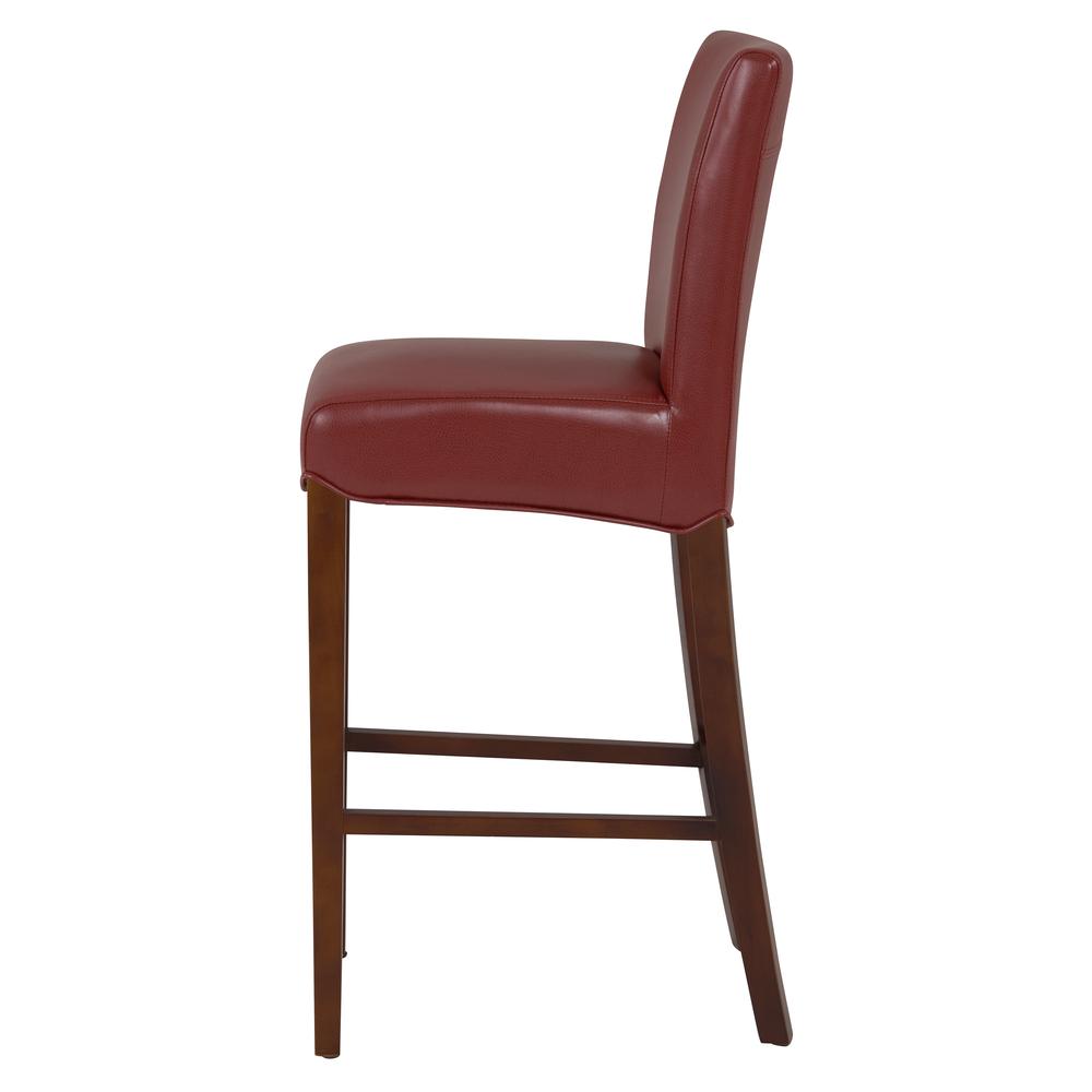 Milton Bonded Leather Counter Stool, Pomegranate. Picture 3