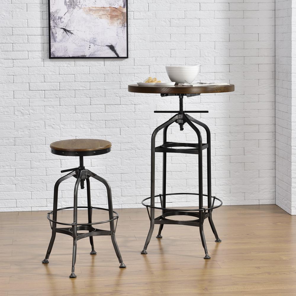 Industrial Swivel Vintage Bar Stool. Picture 5