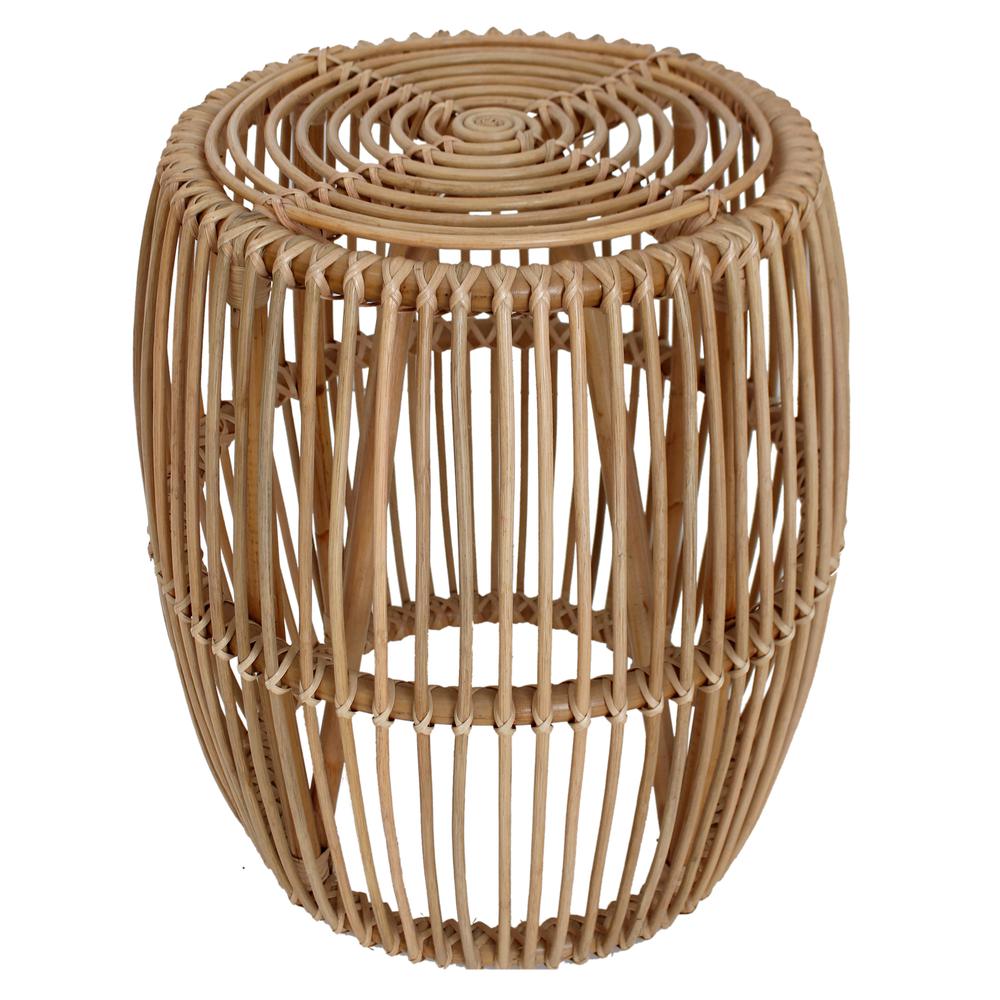 Keegan Round Rattan End Table. Picture 2
