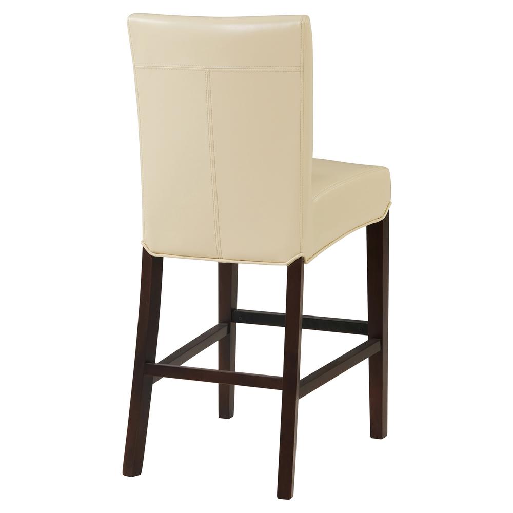 Bonded Leather Counter Stool, Cream. Picture 5