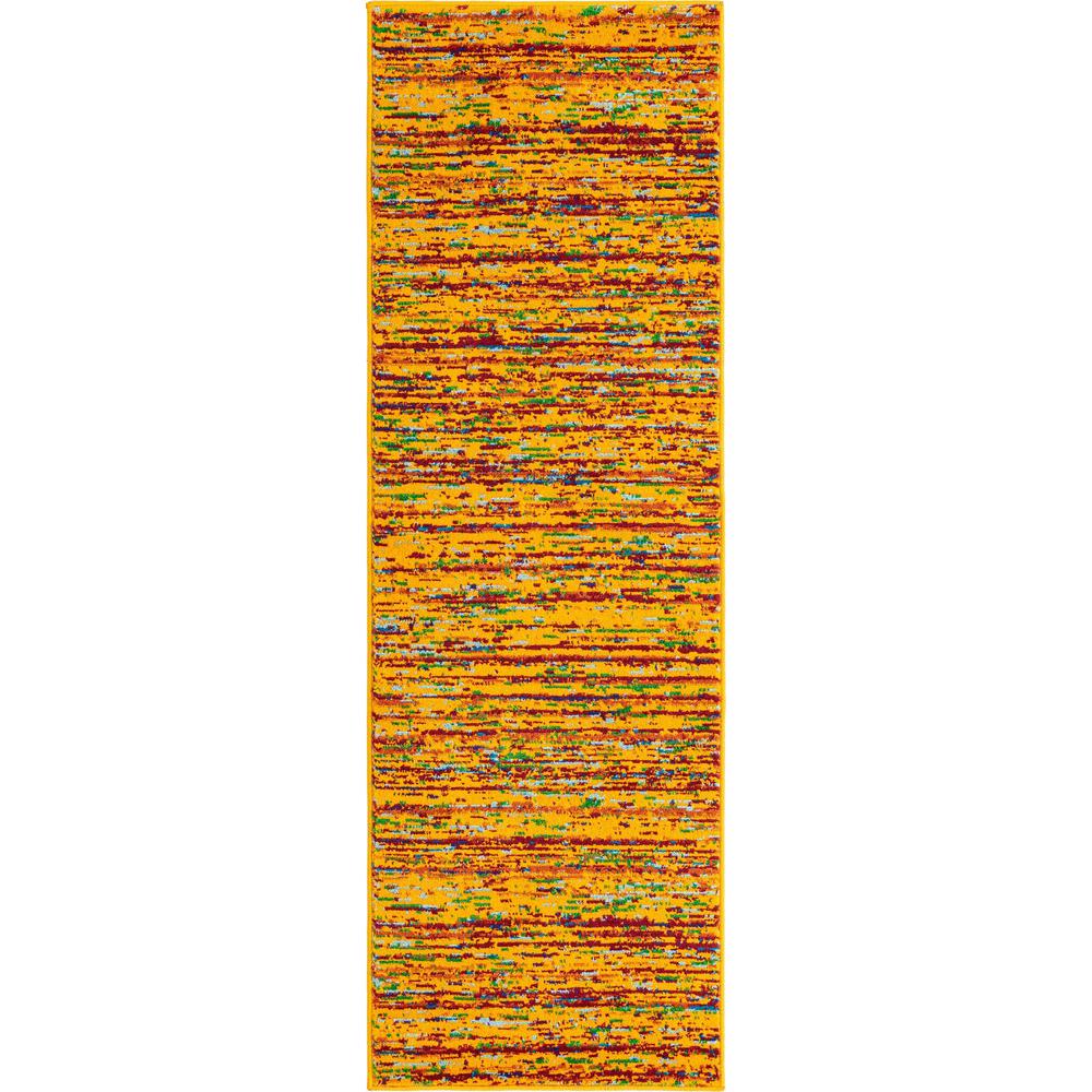 Unique Loom 6 Ft Runner in Yellow (3160715). Picture 1