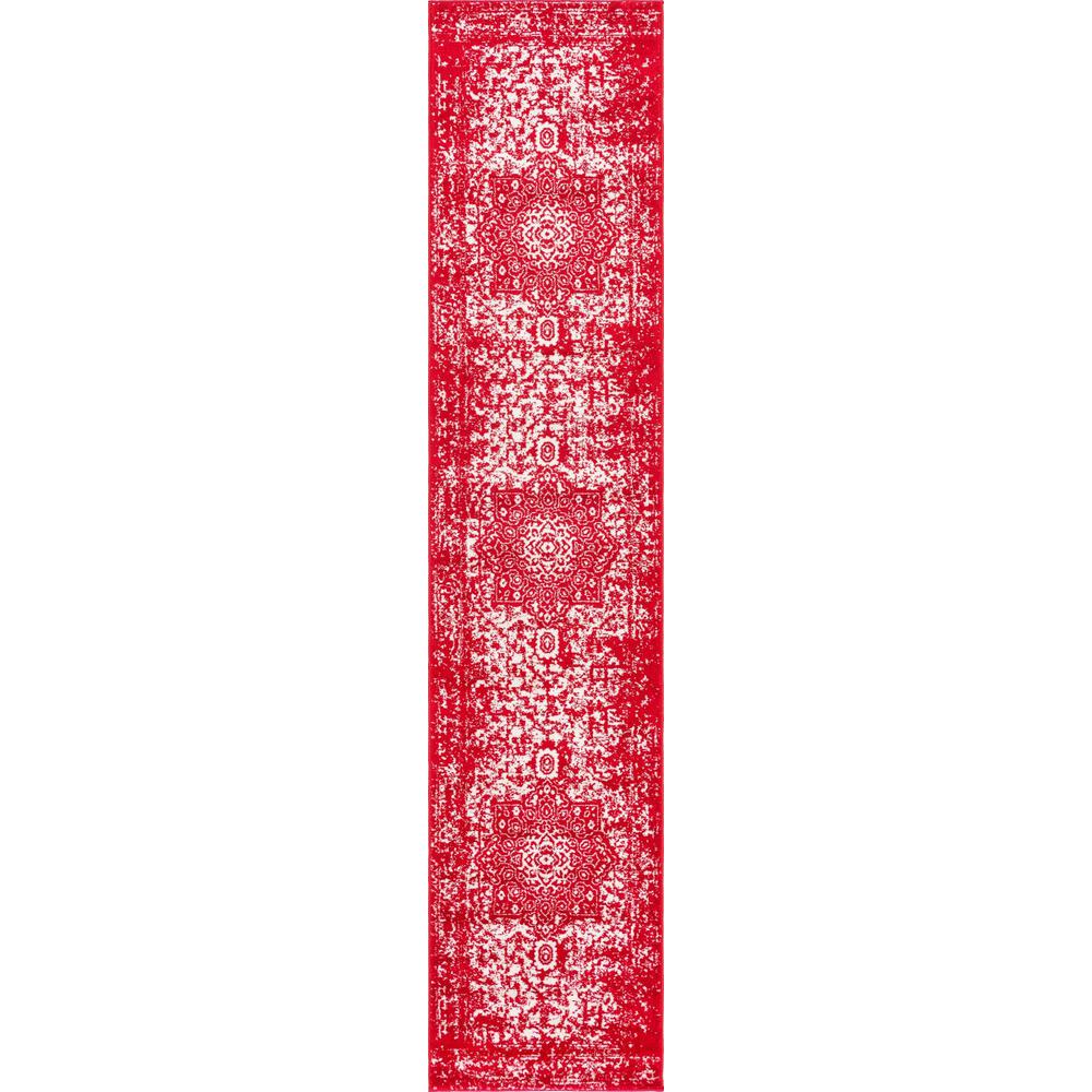 Unique Loom 12 Ft Runner in Red (3150441). Picture 1