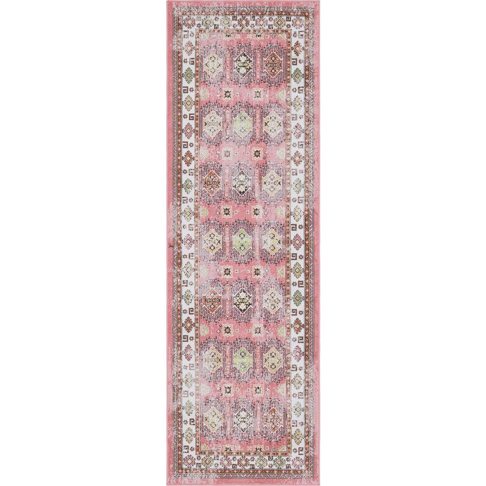 Unique Loom 10 Ft Runner in Rose (3149341). Picture 1