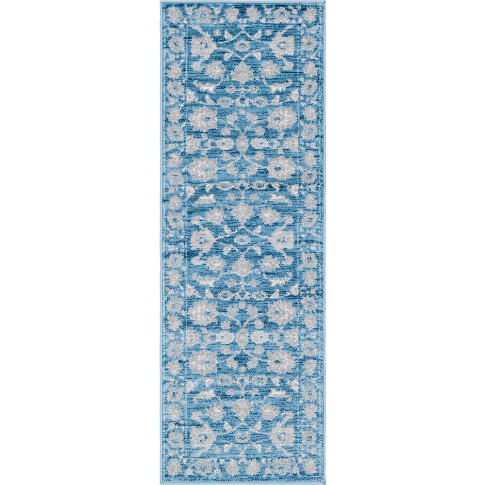 Unique Loom 6 Ft Runner in Blue (3150732). Picture 1
