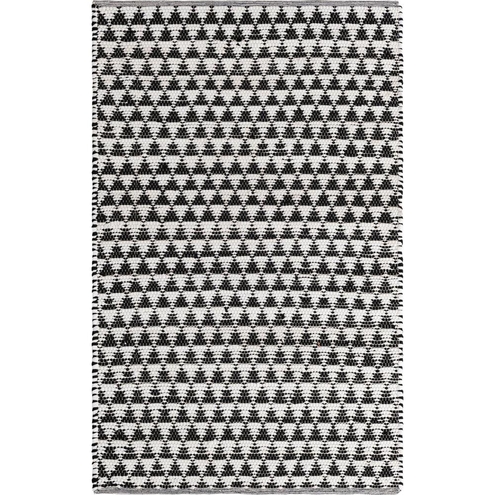Unique Loom Rectangular 4x6 Rug in White (3153987). Picture 1