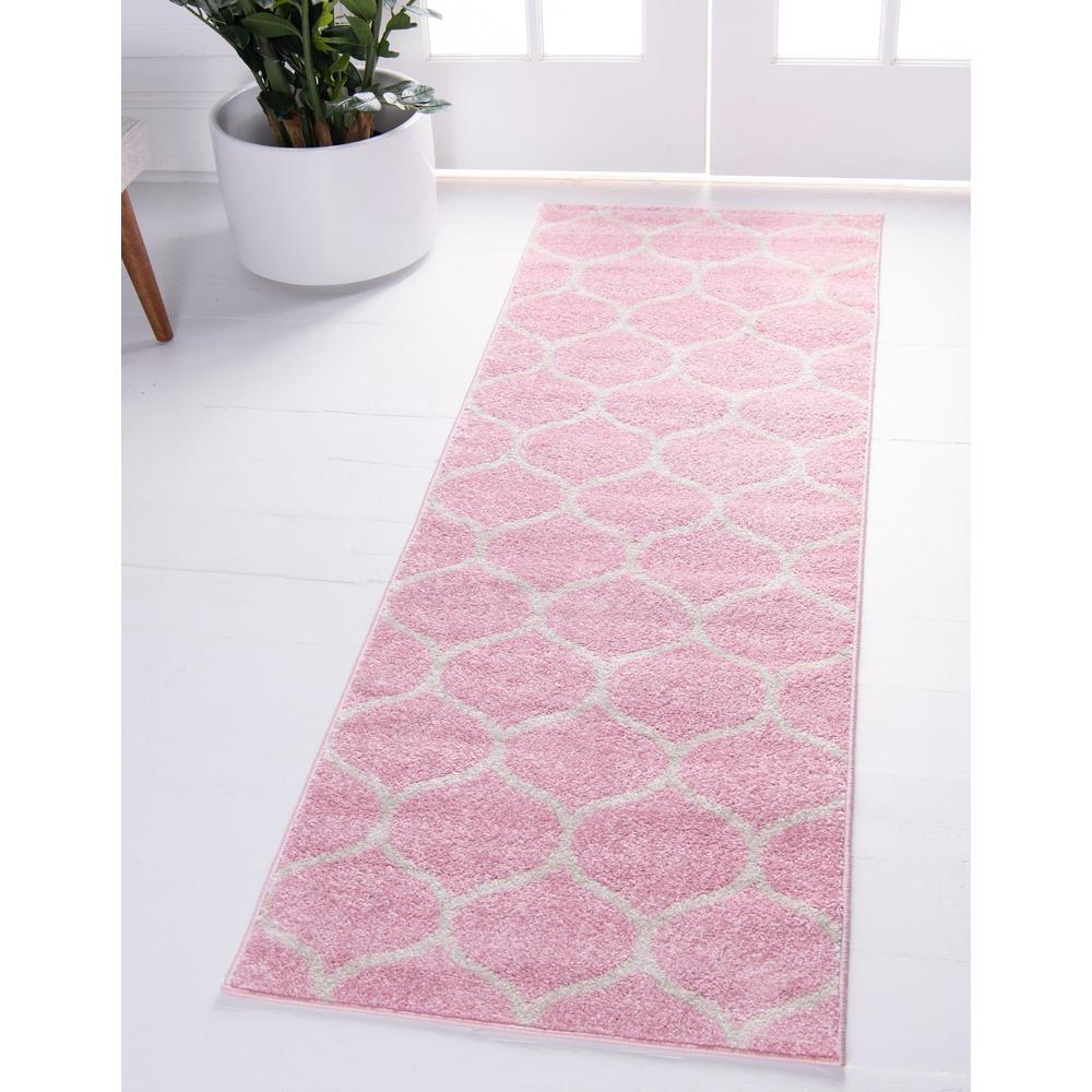 Unique Loom 10 Ft Runner in Pink (3151532). Picture 2