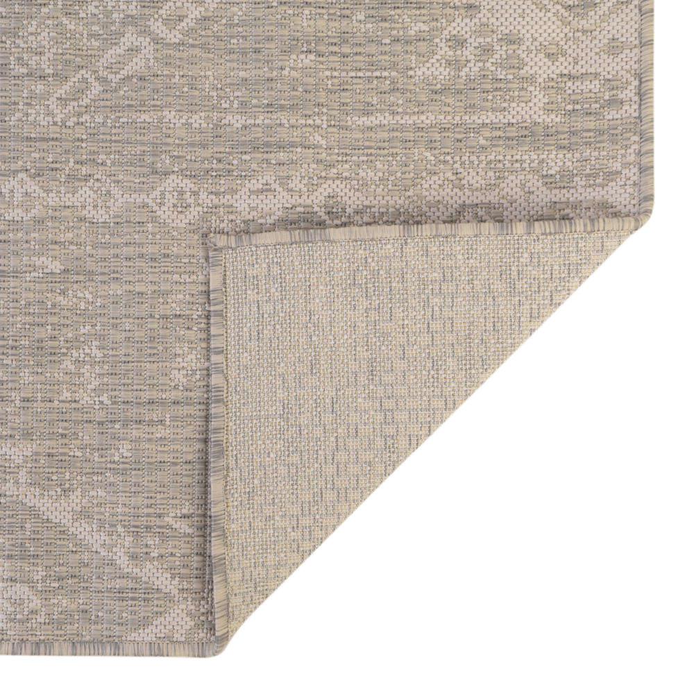 Outdoor Bohemian Collection, Area Rug, Gray, 4' 0" x 6' 0", Rectangular. Picture 7