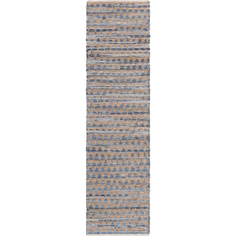 Unique Loom 10 Ft Runner in Blue (3153264). Picture 1