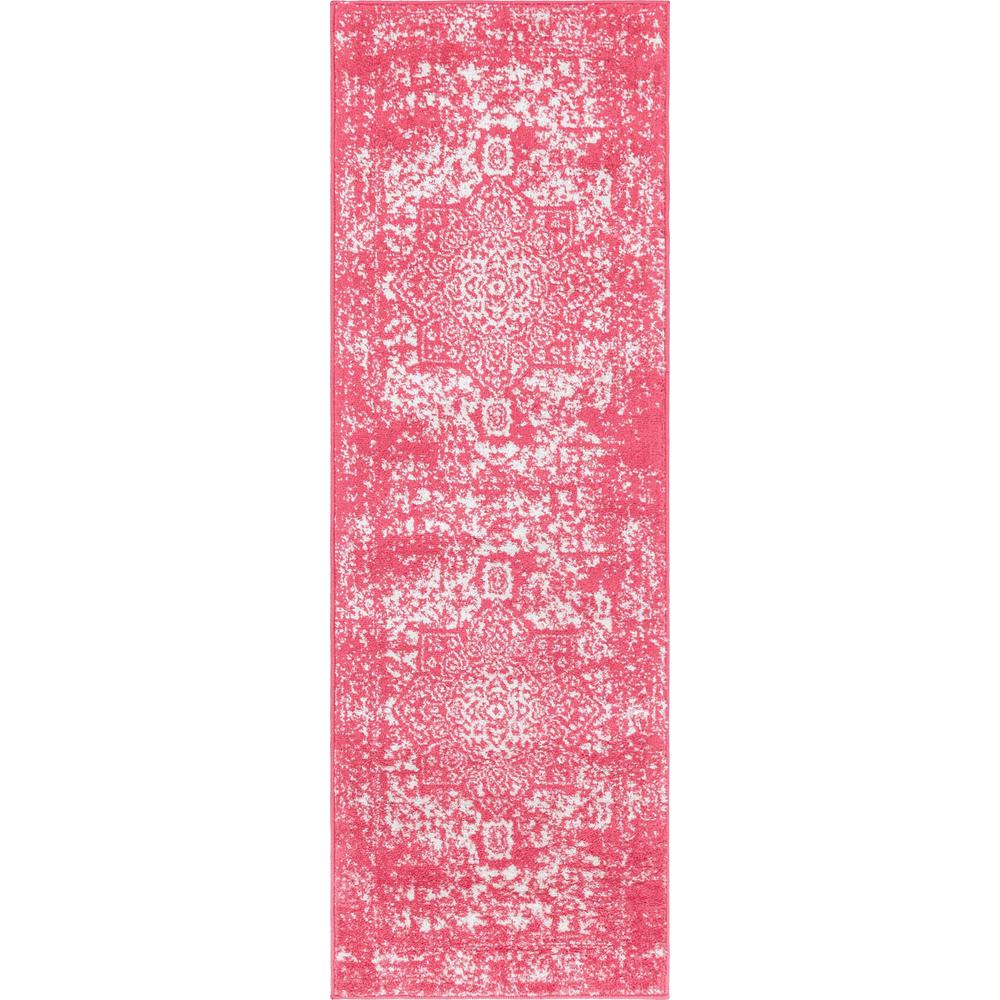 Unique Loom 6 Ft Runner in Pink (3150511). Picture 1