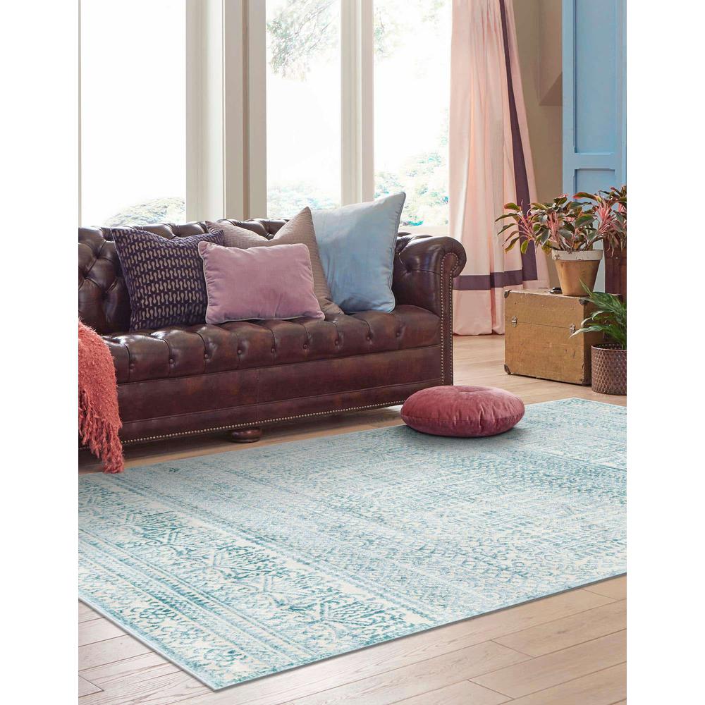 Uptown Area Rug 2' 0" x 3' 1" Rectangular Teal. Picture 3