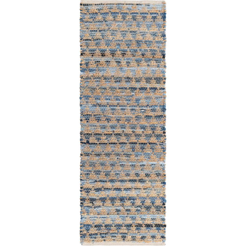 Unique Loom 6 Ft Runner in Blue (3153265). Picture 1
