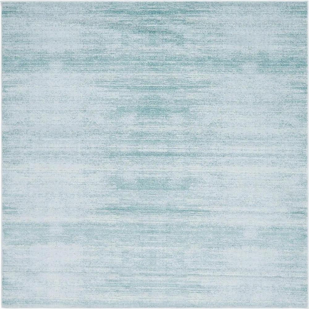 Uptown Madison Avenue Area Rug 7' 10" x 7' 10", Square Turquoise. Picture 1