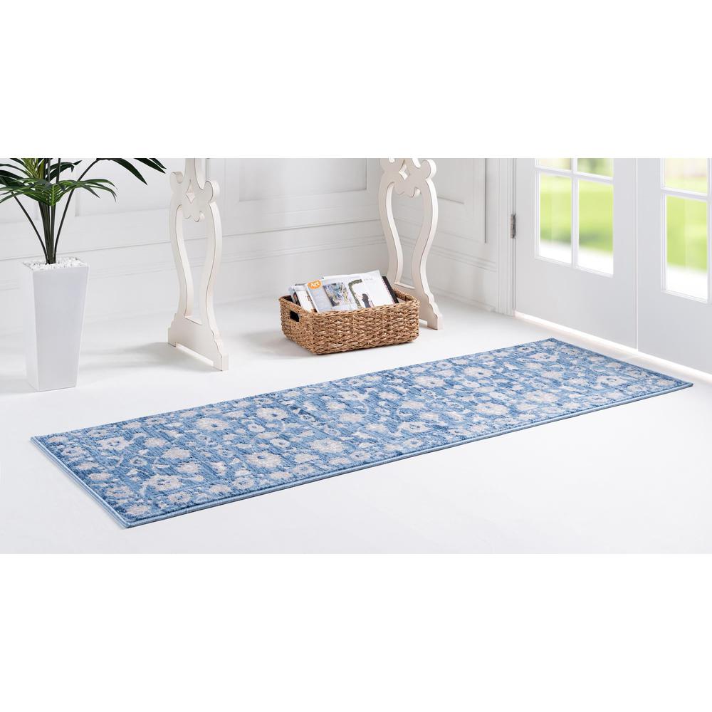 Unique Loom 6 Ft Runner in Blue (3150732). Picture 3