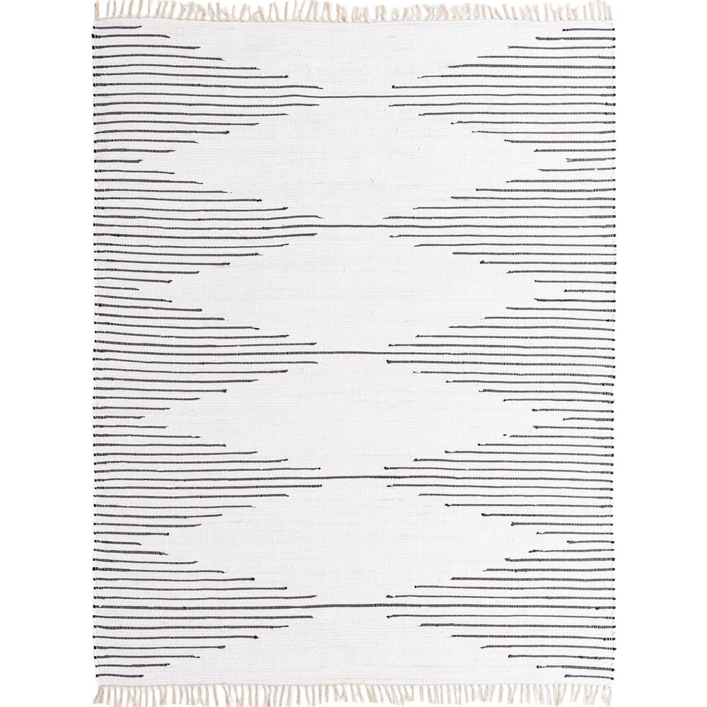 Chindi Cotton Collection, Area Rug, White, 8' 0" x 10' 0", Rectangular. The main picture.