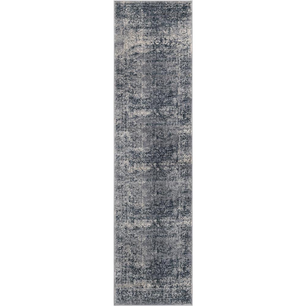 Chateau Jefferson Area Rug 2' 7" x 10' 0", Runner Blue Gray. Picture 1