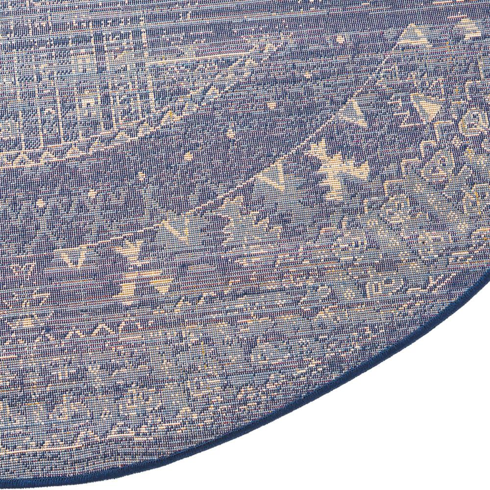 District Collection, Area Rug, Blue, 3' 3" x 5' 3", Oval. Picture 7