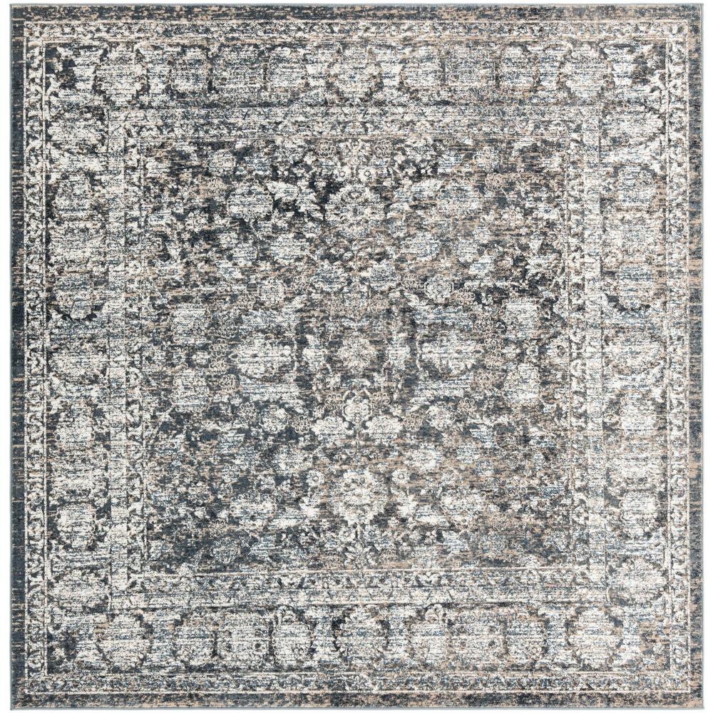 Uptown Area Rug 7' 10" x 7' 10", Square Navy Blue. Picture 1