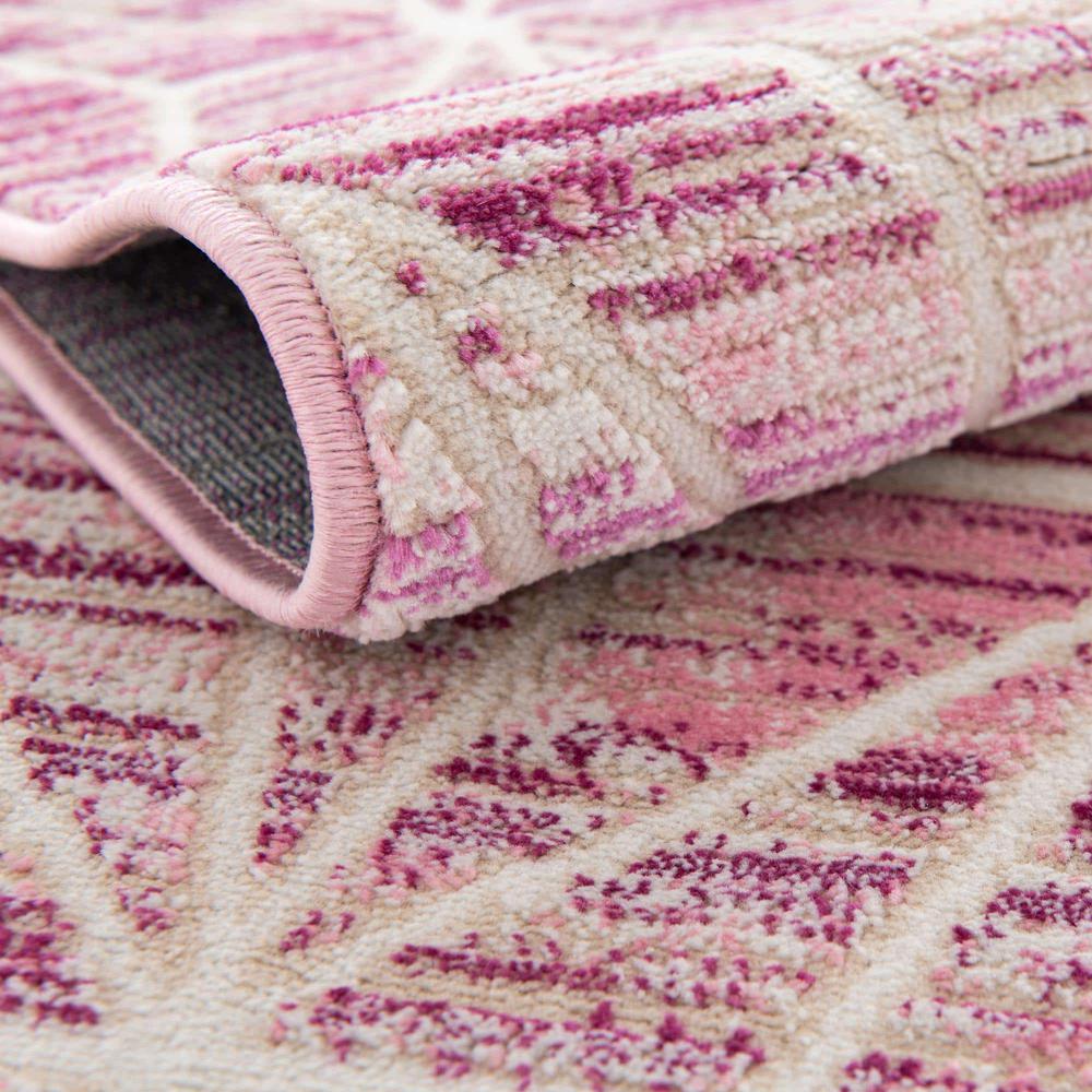 Uptown Fifth Avenue Area Rug 2' 7" x 13' 11", Runner Pink. Picture 8