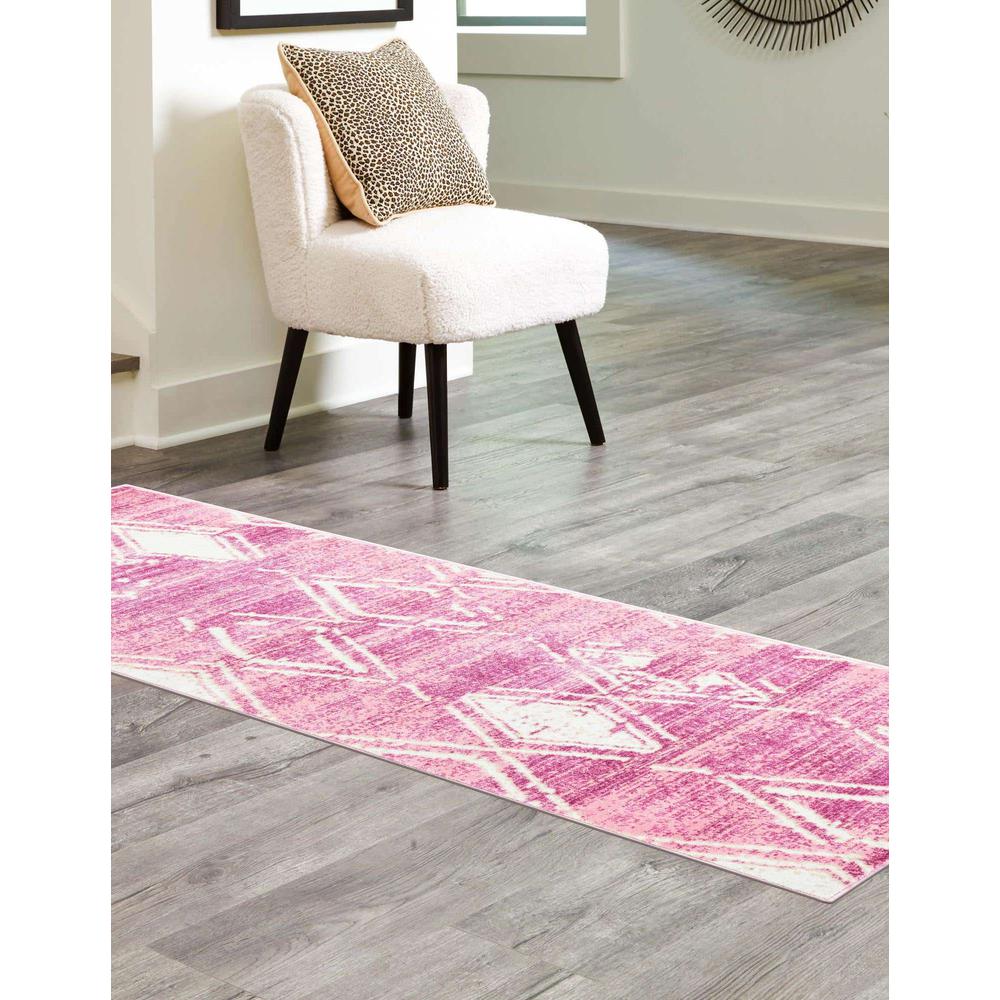 Uptown Carnegie Hill Area Rug 2' 2" x 6' 1", Runner Pink. Picture 3