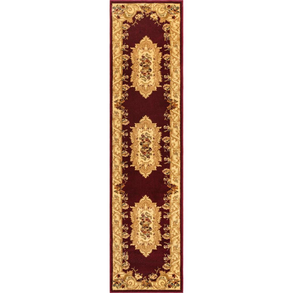 Unique Loom 8 Ft Runner in Burgundy (3153878). Picture 1