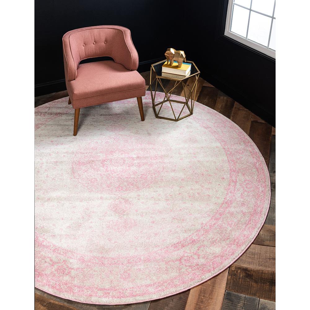 Midnight Bromley Rug, Pink (8' 0 x 8' 0). The main picture.