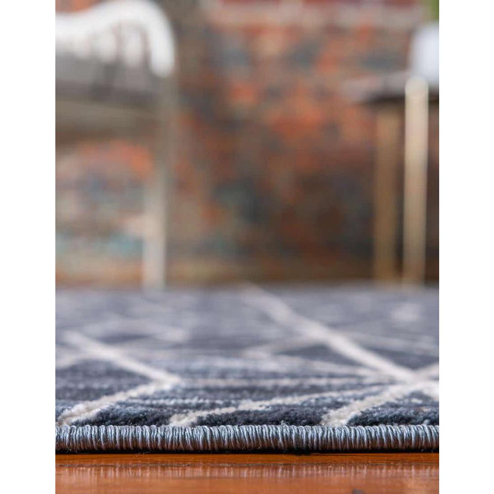 Uptown Fifth Avenue Area Rug 2' 7" x 13' 11", Runner Navy Blue. Picture 5