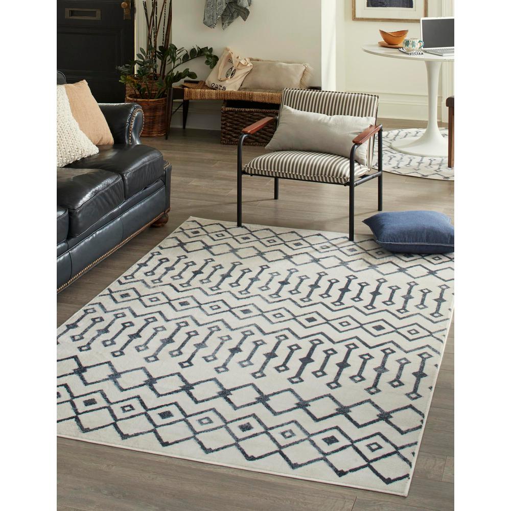 Unique Loom 1 Ft Square Sample Rug in Ivory (3161040). Picture 2