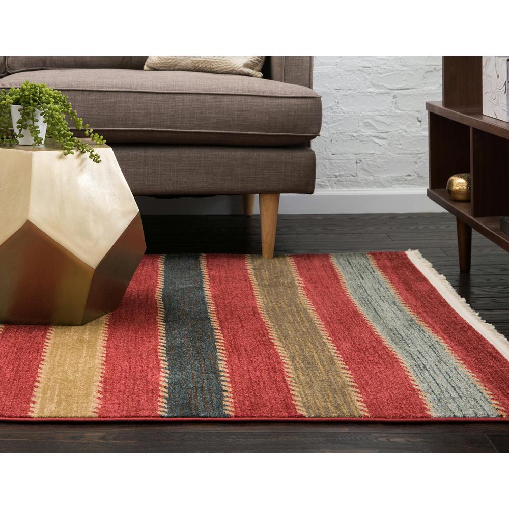 Monterey Fars Rug, Red (8' 0 x 10' 0). Picture 4