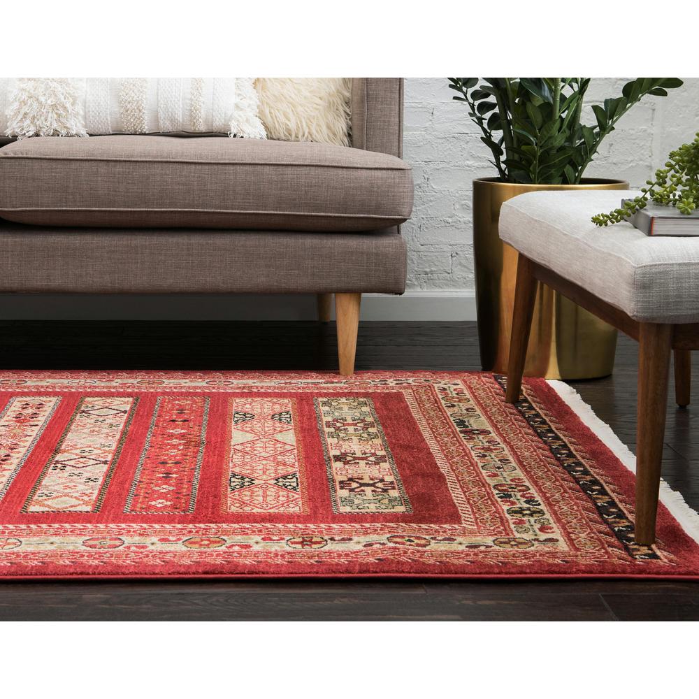 Pasadena Fars Rug, Rust Red (8' 0 x 10' 0). Picture 4