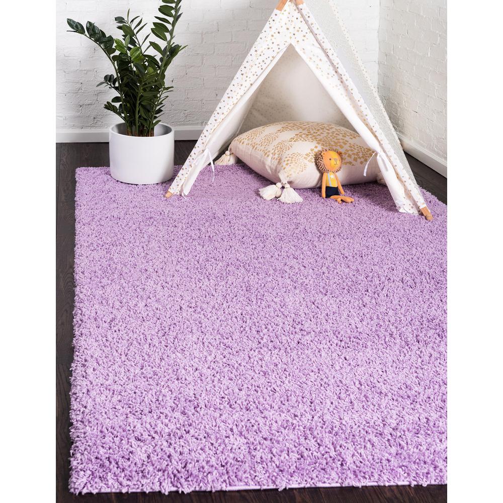 Solid Shag Rug, Lilac (8' 0 x 10' 0). Picture 2