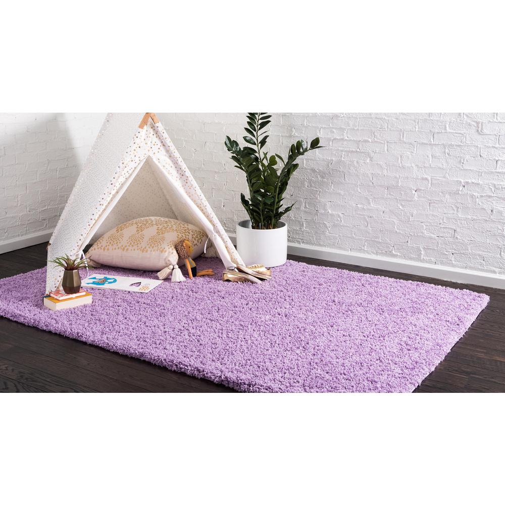 Solid Shag Rug, Lilac (8' 0 x 10' 0). Picture 3
