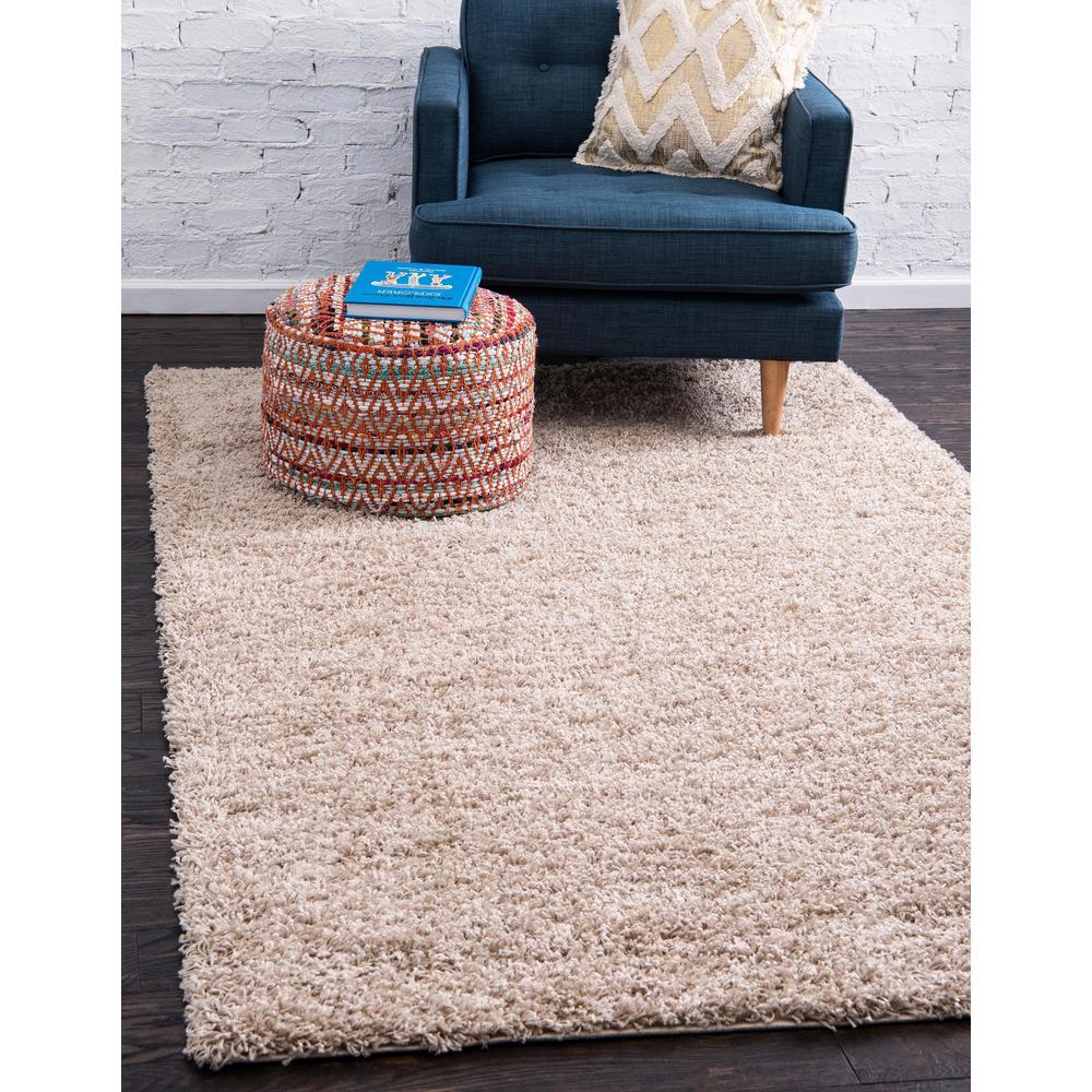 Solid Shag Rug, Taupe (8' 0 x 10' 0). Picture 2