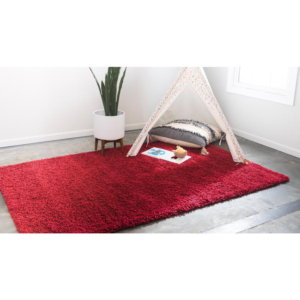 Solid Shag Rug, Cherry Red (8' 0 x 10' 0). Picture 3