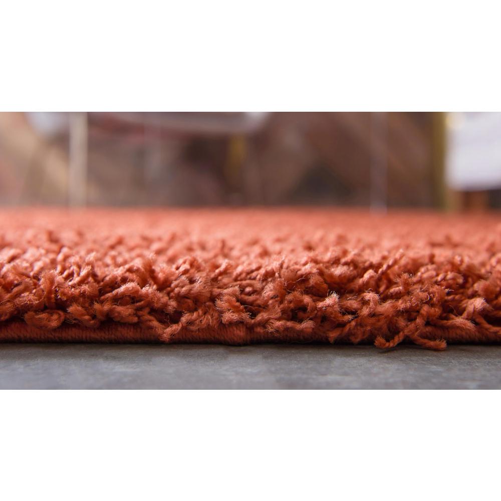 Solid Shag Rug, Terracotta (8' 0 x 10' 0). Picture 5
