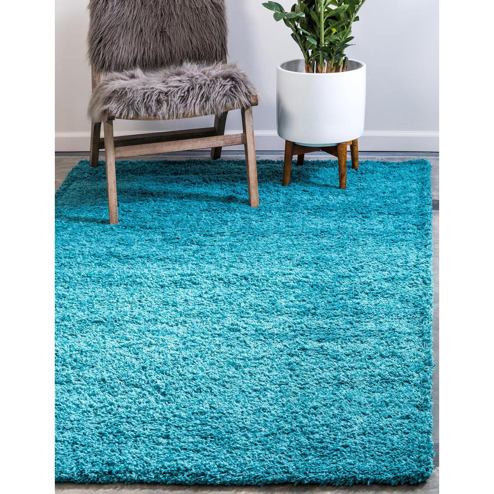 Unique Loom Solid Shag Rug. Picture 2