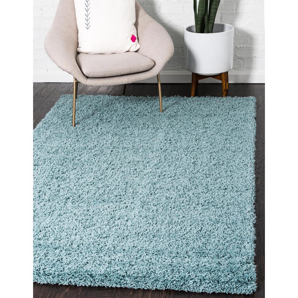 Solid Shag Rug, Slate Blue (8' 0 x 10' 0). Picture 2