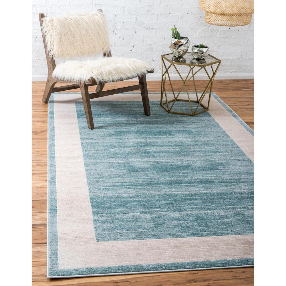 Uptown Yorkville Area Rug 2' 0" x 3' 1", Rectangular Turquoise. Picture 2