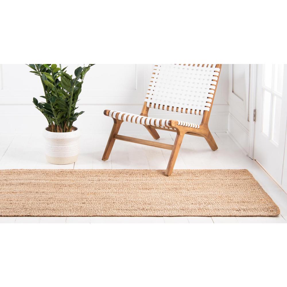 Unique Loom 8 Ft Runner in Natural (3150055). Picture 4