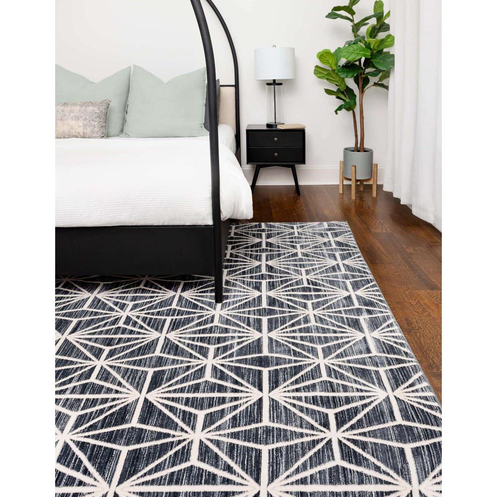 Uptown Fifth Avenue Area Rug 2' 0" x 3' 1", Rectangular Navy Blue. Picture 3