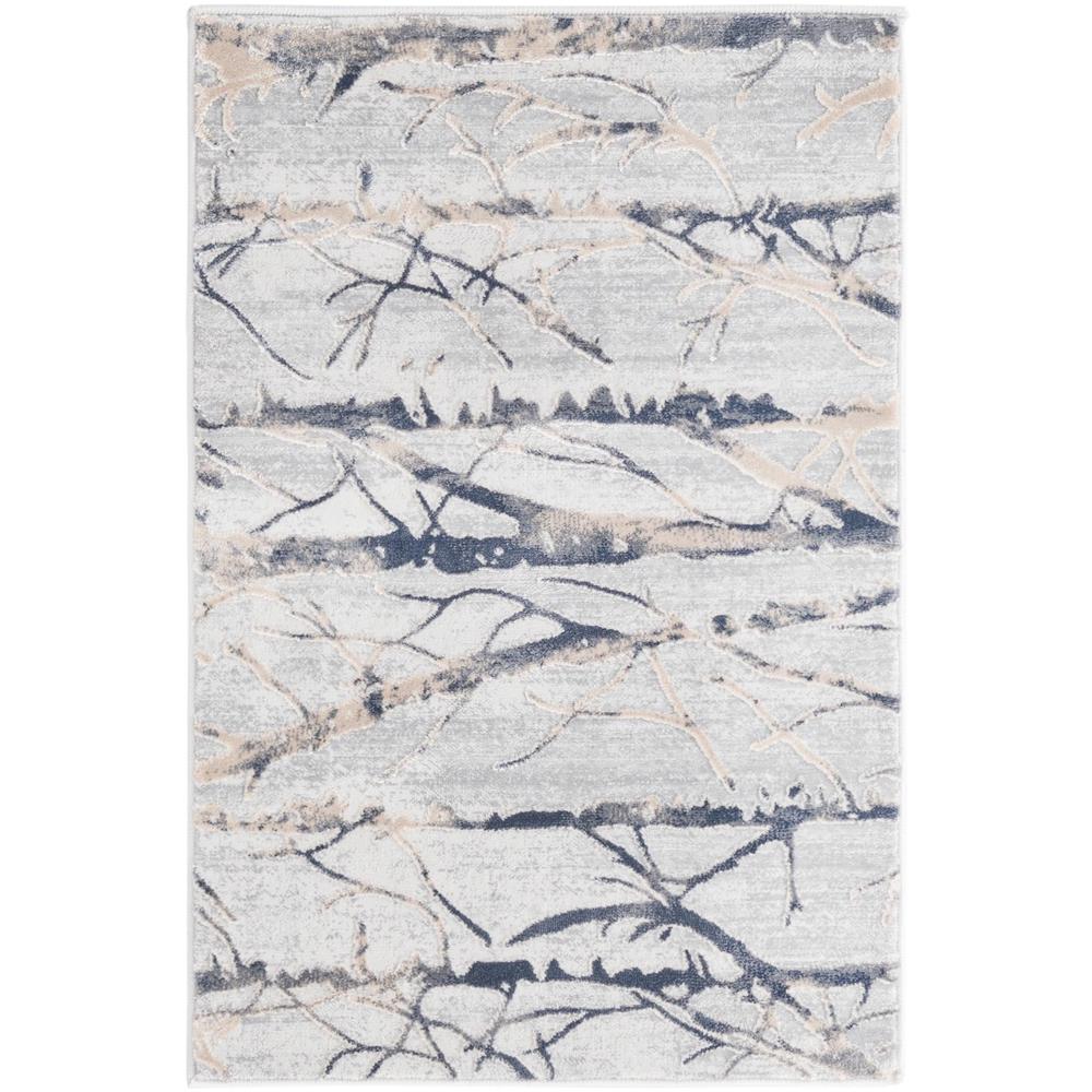 Finsbury Anne Area Rug 2' 0" x 3' 0", Rectangular Gray. Picture 1
