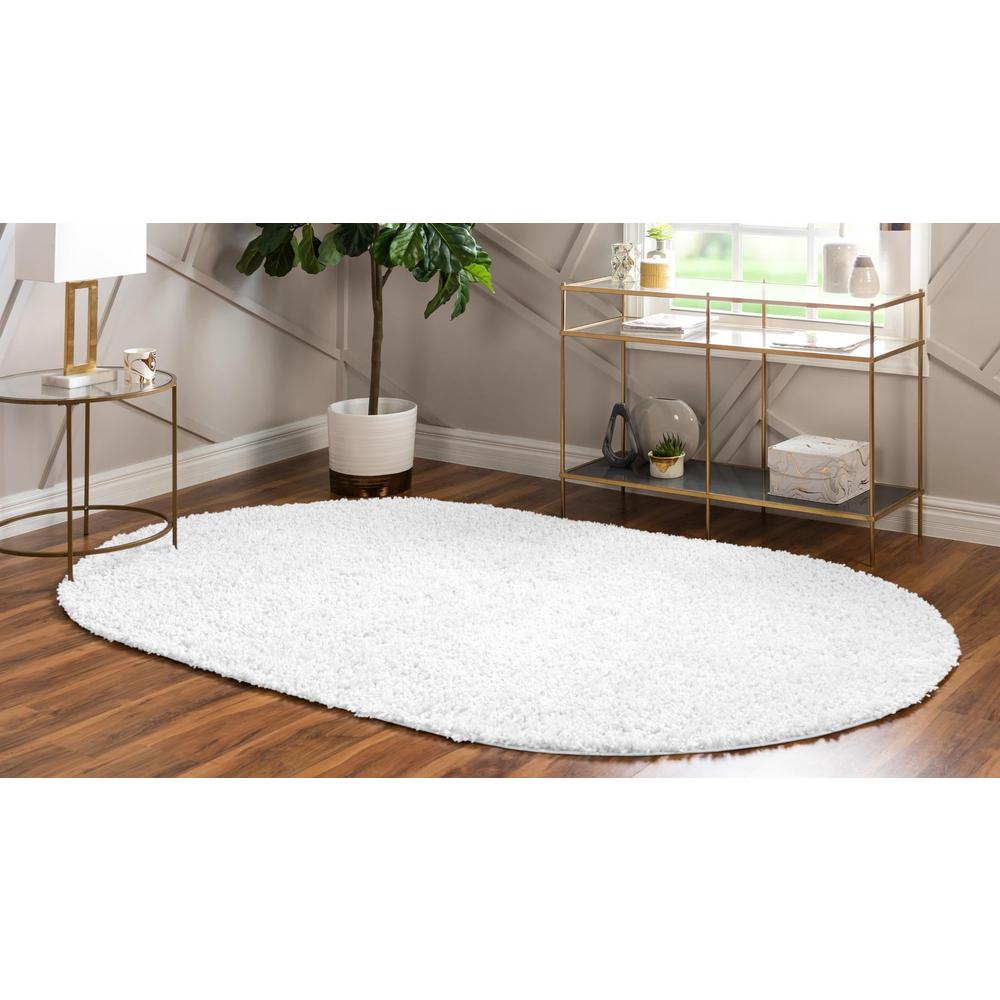 Unique Loom 3x5 Oval Rug in Ivory (3153342). Picture 3