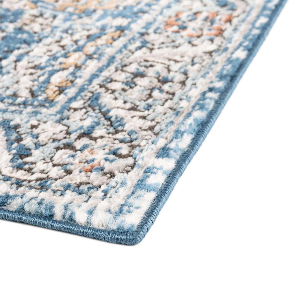 Nyla Collection, Area Rug, Blue 5' 3" x 8' 0", Rectangular. Picture 8