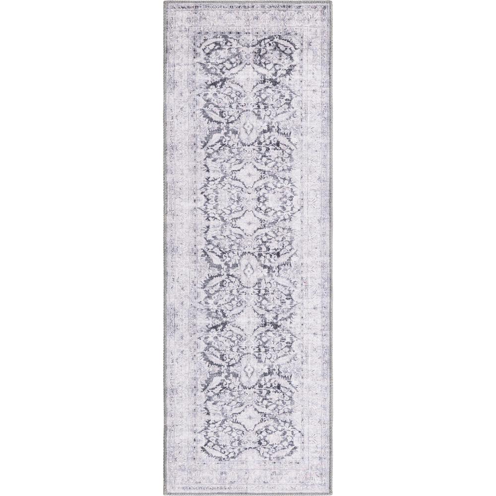Unique Loom 6 Ft Runner in Charcoal (3161317). Picture 1