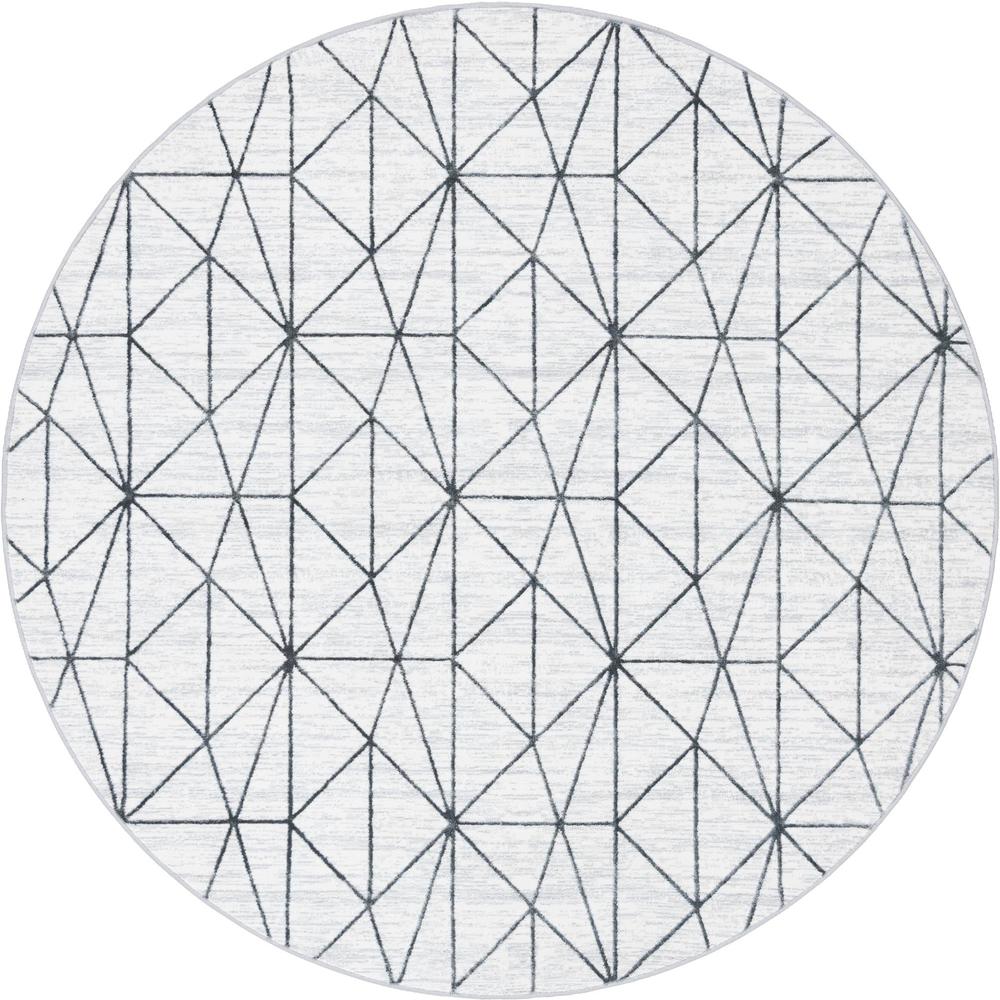 Unique Loom 8 Ft Round Rug in Ivory (3148990). Picture 1