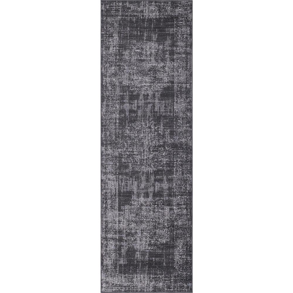 Unique Loom 10 Ft Runner in Dark Gray (3149311). Picture 1